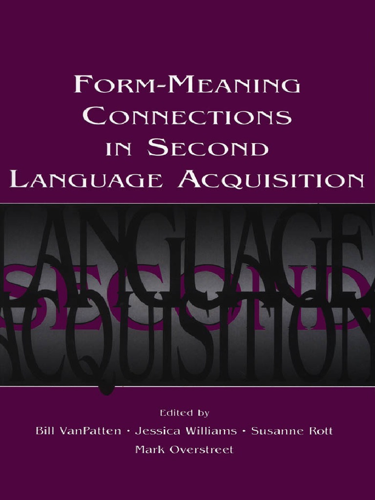 Bill VanPatten, Jessica Williams, Susanne Rott, Mark Overstreet - Form ...