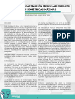 Fenómeno de Coactivación Muscular Durante Contracciones Isométricas Máximas PDF