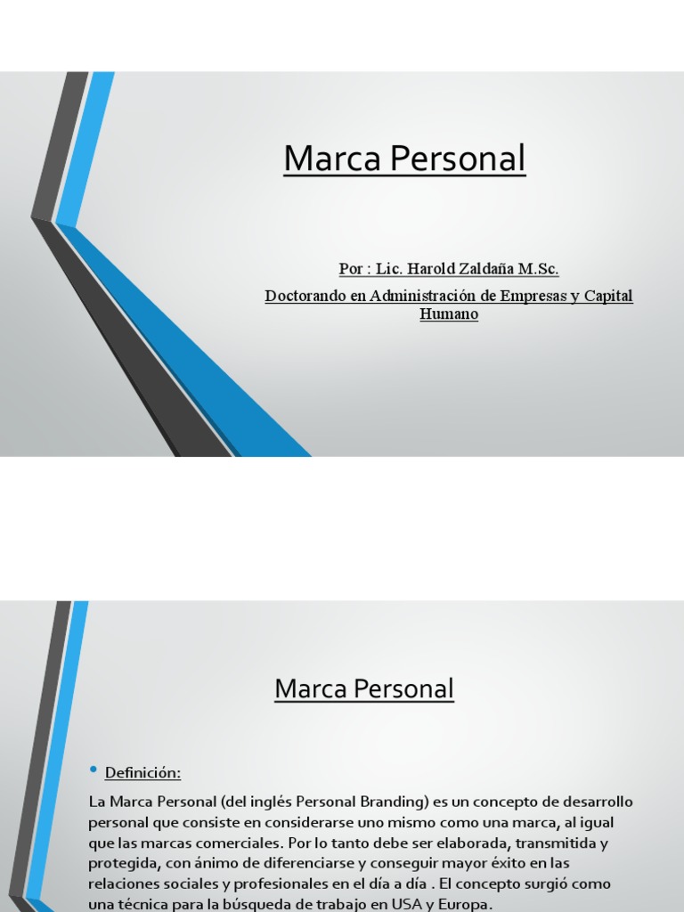 Marca Personal | PDF | Gestión de la marca | Marca
