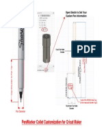 Customize Cricut pens with pen measurements