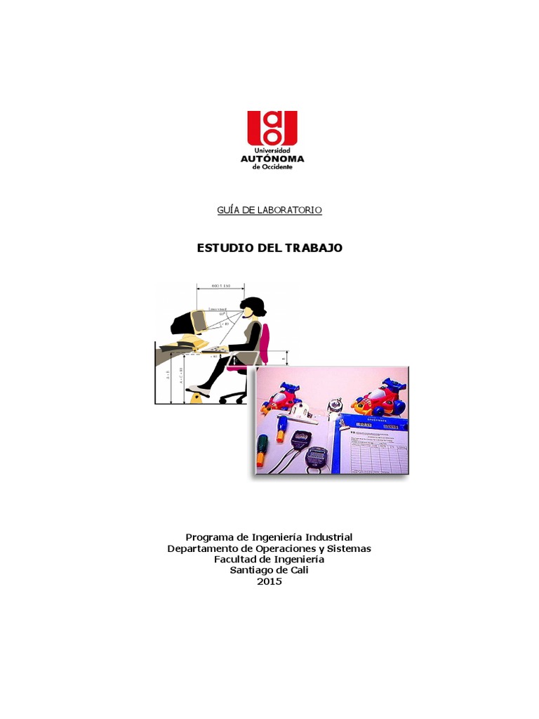 Guia de Laboratorio - Estudio Del Trabajo PDF, PDF