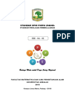 Standar Penilaian Pembelajaran Fmipa Unand 2018