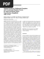 Optimal Symmetric Multimodal Templates and Concatenated Random Forests For Supervised Brain Tumor Segmentation (Simplified) With ANTsR