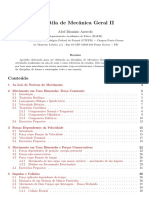 Mecânica Geral II: Apostila sobre leis de Newton e movimento de objetos