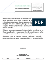 ID-5.2 Política Del Sistema de Gestión Integral