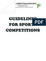 Guidelines For Sports Competitions 1