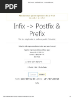 Data Structure - Infix Postfix Prefix - Converter & Evaluator