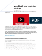 Cara Mengatasi Tidak Bisa Login Di Youtube