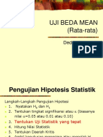 Uji Beda Mean