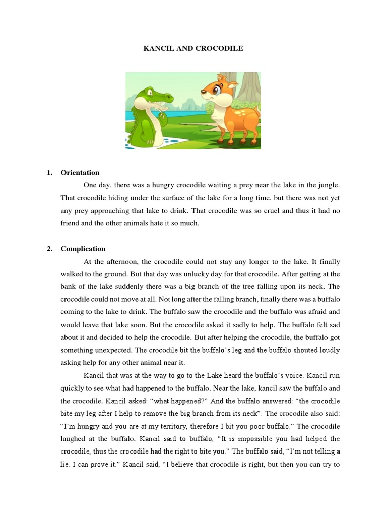 Kancil and Crocodile | PDF | Crocodile | Crocodilians