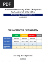 Business Cup Level 1 Quiz Bee