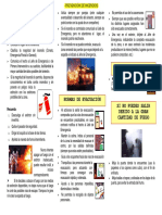 Triptico de Prevención de Incendios