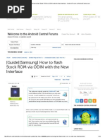 (Guide) (Samsung) How To Flash Stock ROM Via ODIN With The New Interface - Android Forums at AndroidCentral PDF