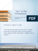 Sex in The Workplace