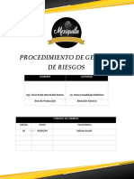 SGC-PRD-01 Procedimiento de Gestion de Riesgos