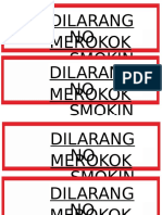 Dilarang Merokok Dan Jalur Evakuasi