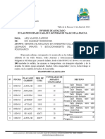 Informes de asfaltado semana del 6 al 10 abril