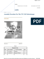 Assembly Procedure VTC 254 Turbocharger