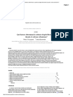 ¿Qué Factores Determinan La Cadencia Elegida Libremente Durante El Ciclo Submáximo - PDF