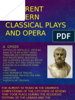 Different Western Classical Plays and Opera
