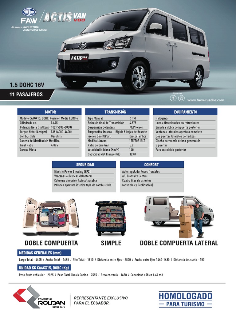 Ficha Actis V80 | PDF