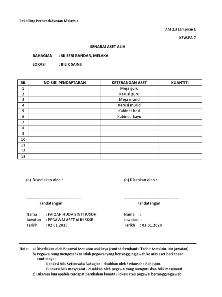 Kew Pa 7 1pp 2020 Pdf