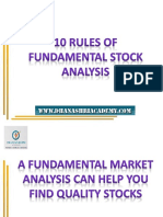 rules of fundamental stockanalysis