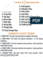3 Common Terms and Dance Steps