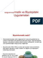 Biyoinformatik Ve Biyolojideki Uygulamaları