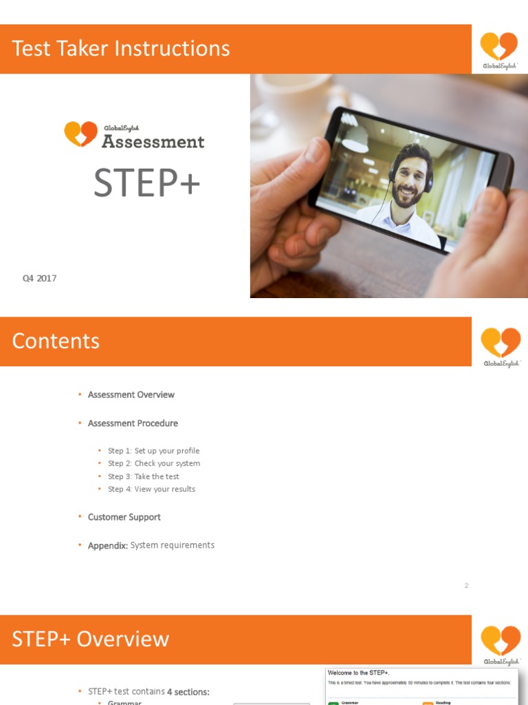 Test Taker Instructions STEP+ | PDF | Computers