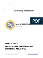 SOP Penggunaan Peralatan Dan Petunjuk Keselamatan Di Lab Fisika Modern - Jan2020