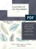 Qualities Good Teachers