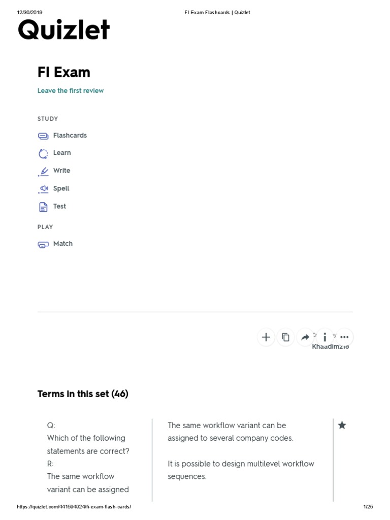 SAP FI Question TS20FI Flashcards   Quizlet   PDF