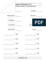 Numero - Romano Evaluacion de Recuperación PDF