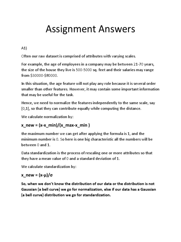 assignment answers free