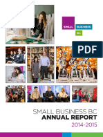 Small Business BC Annual Report 2014 2015 PDF
