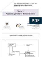 Tema 1 Aspectos Generales de La Didáctica PDF