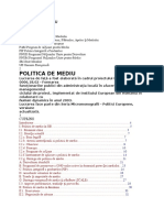 Legislatie Europeana de Mediu