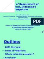 Indonesia's Perspective on Pharmaceutical Validation Requirements