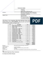Purchase Order EE Lab