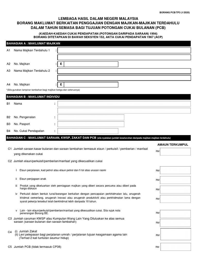 Tp3 Form Pdf