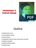 Pertemuan 3 Hukum Gauss