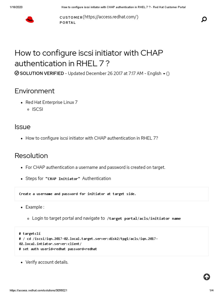 Iscsi Chap Authentication | How to Configure CHAP Authentication for an ...