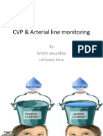 Pic of CVP and Arterial Line