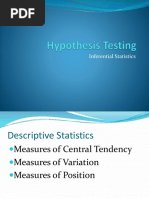 Hypothesis Testing