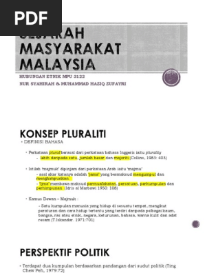 Sej Masyarakat Malaysia Pdf