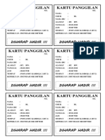 Kartu Panggilan Imunisasi Ori Difteri