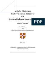 Partially Observable Markov Decision Processes For Spoken Dialogue Management PDF