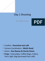 Day 1 Shooting