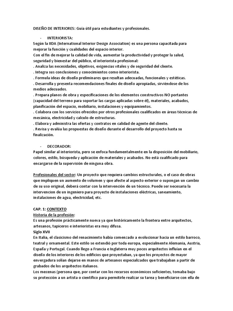 Guía de Diseño de Interiores para Profesionales | PDF | Arte